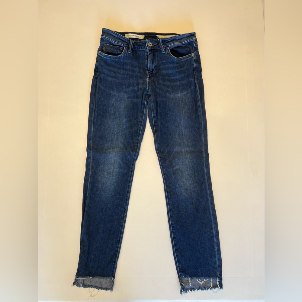 Anthropologie Pilcro and the Letterpress Mid-Rise Skinny Jeans Raw Hem S…
